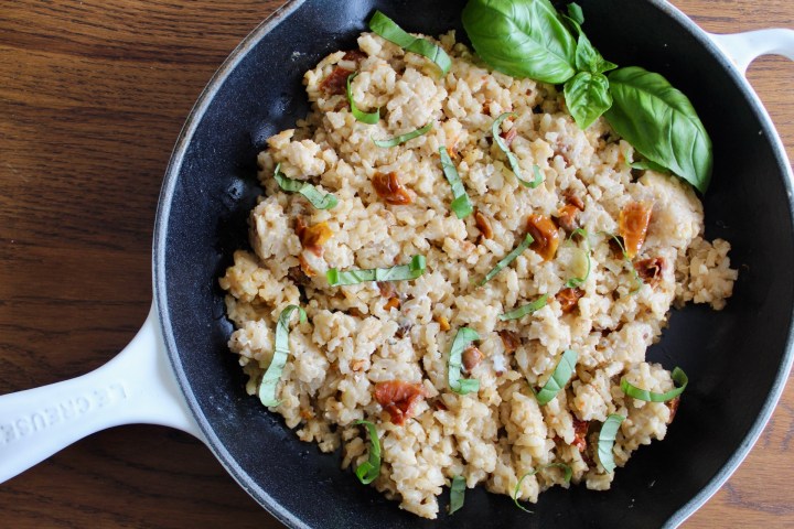 Sun Dried Tomato & Goat Cheese Risotto